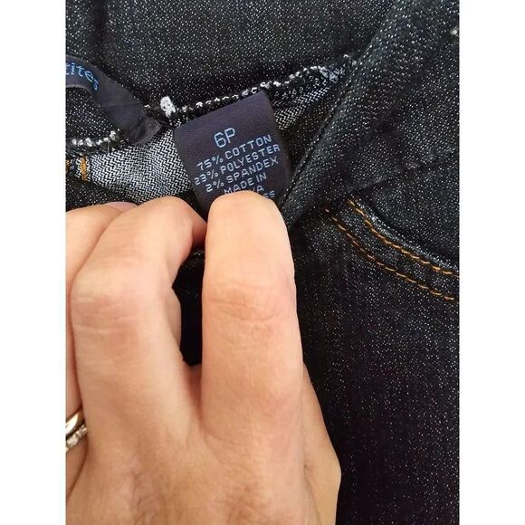 Westbound Petites 6P Pants Park Avenue Fit Denim looking - Picture 6 of 7